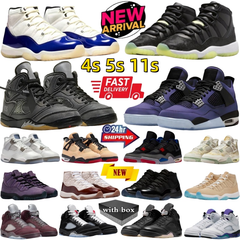 Designer shoes 4s 5s 11s Basketball Shoes 4 Imperial Purplefor men women Rare Black Metallic Reimagined Muslin Cool Grey Dark Mocha Thunder Gamma Outdoor Trainers