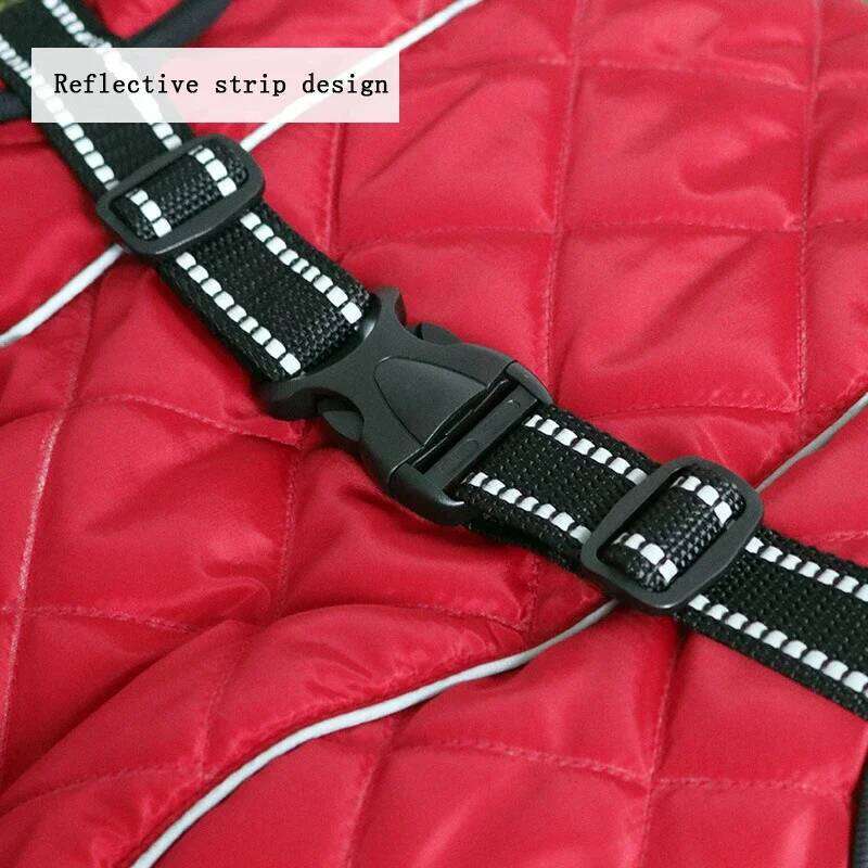 Dog Outdoor Jacket Waterproof Reflective Pet Coat Vest Winter Warm Cotton Clothing for Large Middle Dogs Labrador 25T1226