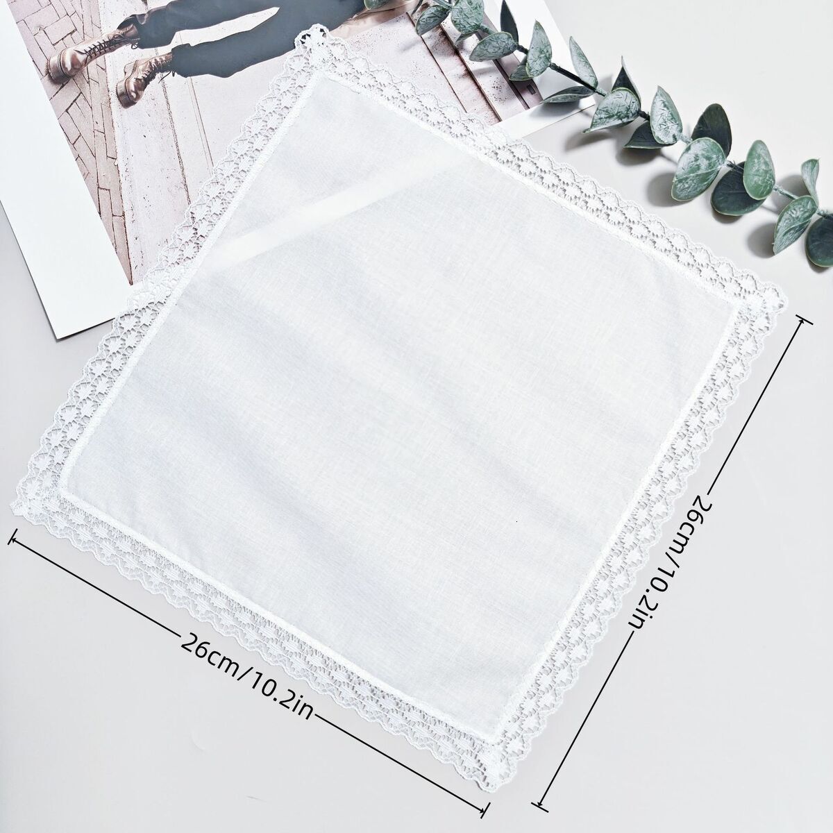 Wedding season all cotton lace lace small handkerchief happiness handkerchief DIY embroidery printing handmade