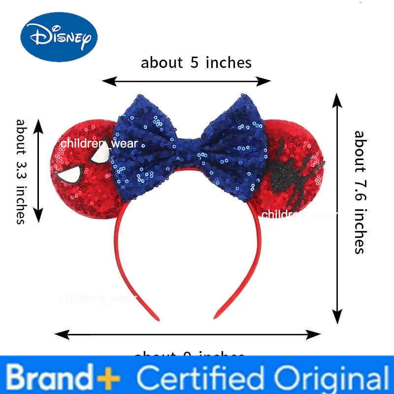 Disney Mickey Mouse Ears Marvel Spiderman Headbands for Kids Girls Star Wars Hairbands Adult Men Women Avengers Hair Accessories H251226