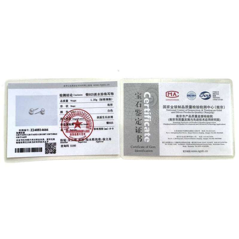 HENGSHENG Genuine Freshwater White Pearl Fashion Jewelry Silver Stud Earrings For Women Super Deal With Gift Box 25H1226