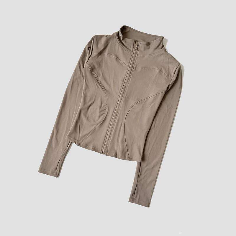 Yoga Tracksuit Women's Standing Collar Long Sleeved Sports Jacket Running Training Gym Fitness Top Windproof Suit 25T1226