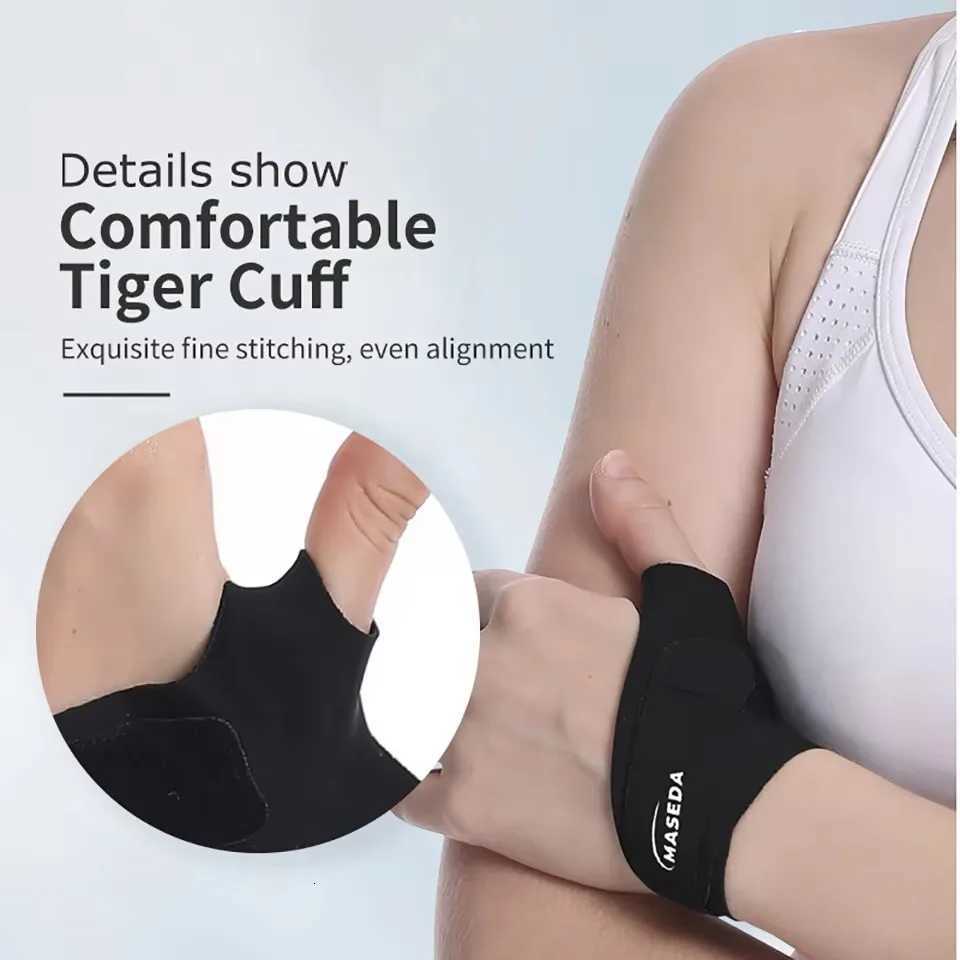 GOBYGO 1Pcs Adjustable Wrist Guard Breathable And Highly Elastic Wrist Finger Guards Tendon Sheath Strain Basketball Volleyball M251226
