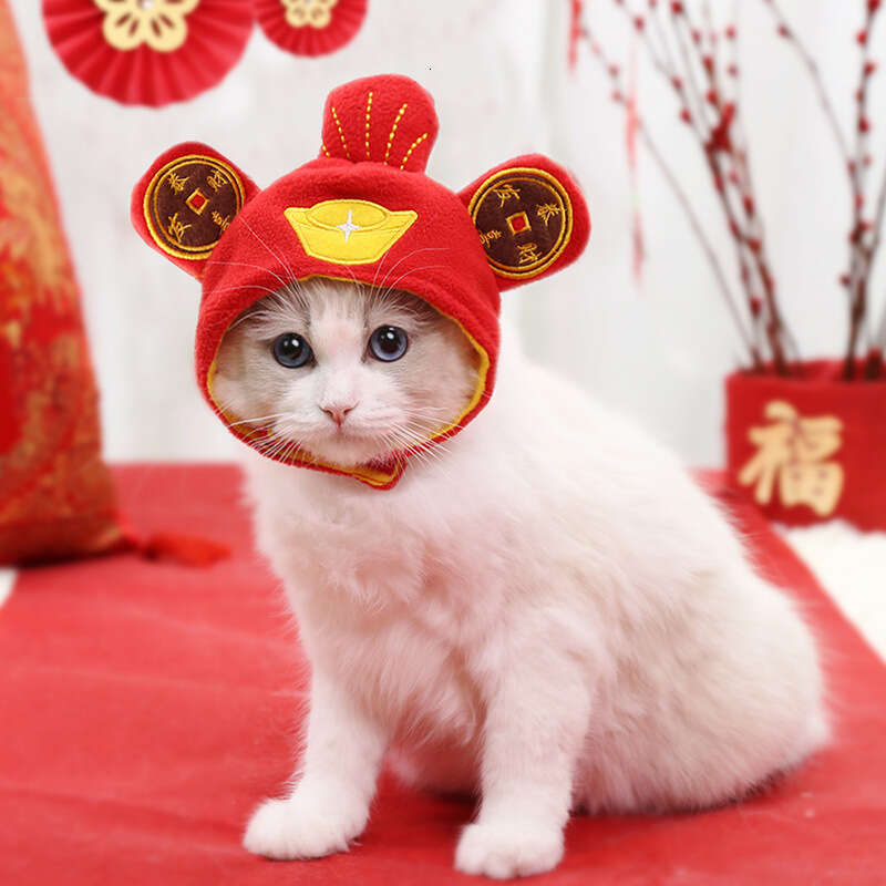 Pet New Hat Headgear Warm Cute Teddy 2026 pet supplies Bichon Costume Accessories British Shorthair Dog Transformation Cat Headwear