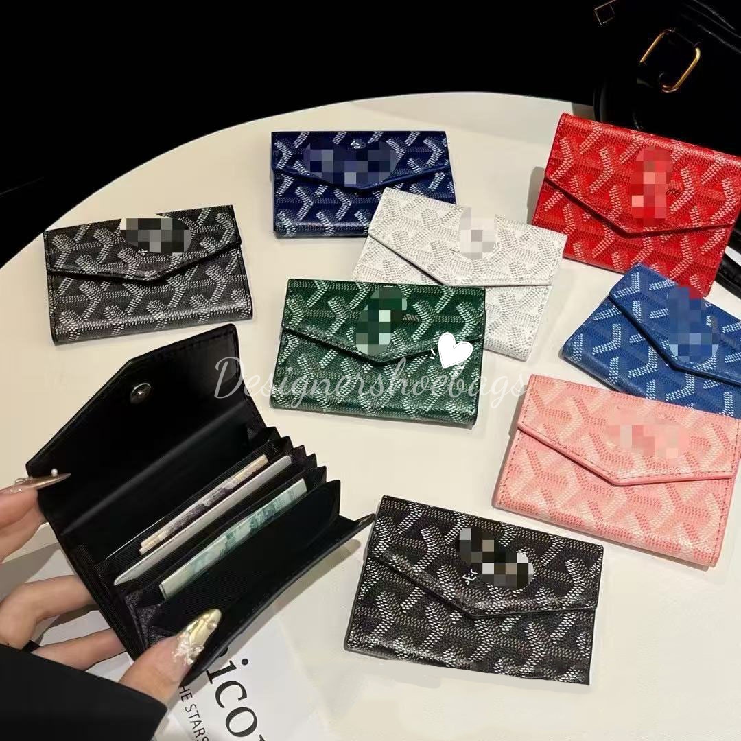 2026 New Model Wallet Print Short Style Multi-functional Folding Thin Business Leather Card Holder Dog-tooth Trendy Brand Wallets