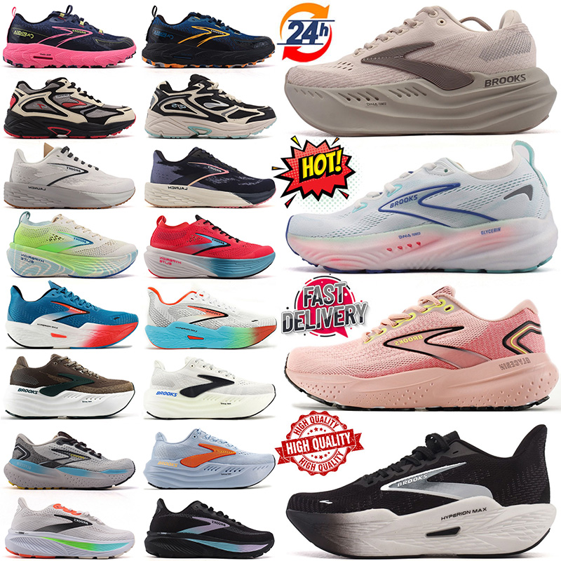 brookes brookshoes running shoes outdoor sneakers Hyperion Glycerin Max 21 22 Ghost 17 Cascadia18 Adrenaline GTS Launch 11 Womens Mens Trainers runners