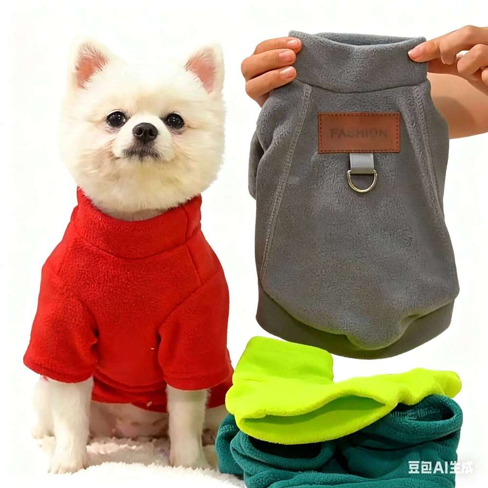 New Pet Plush Cotton Jacket Down Coat Hoodie Autumn/Winter Bear Fighting Dog Clothes Supplies Cat Clothing 25T1226