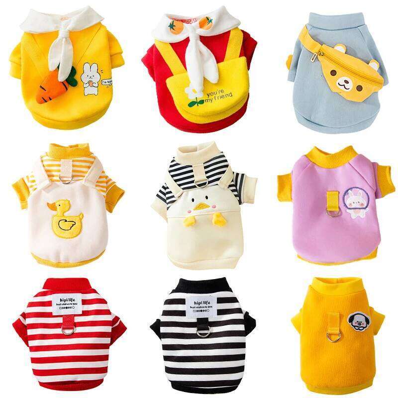 Winter Clothes Cute Cartoon Warm Hoodie Chihuahua French Bulldog Sweatshirt Puppy Outfit Coat Pet Dog Costume 25T1226