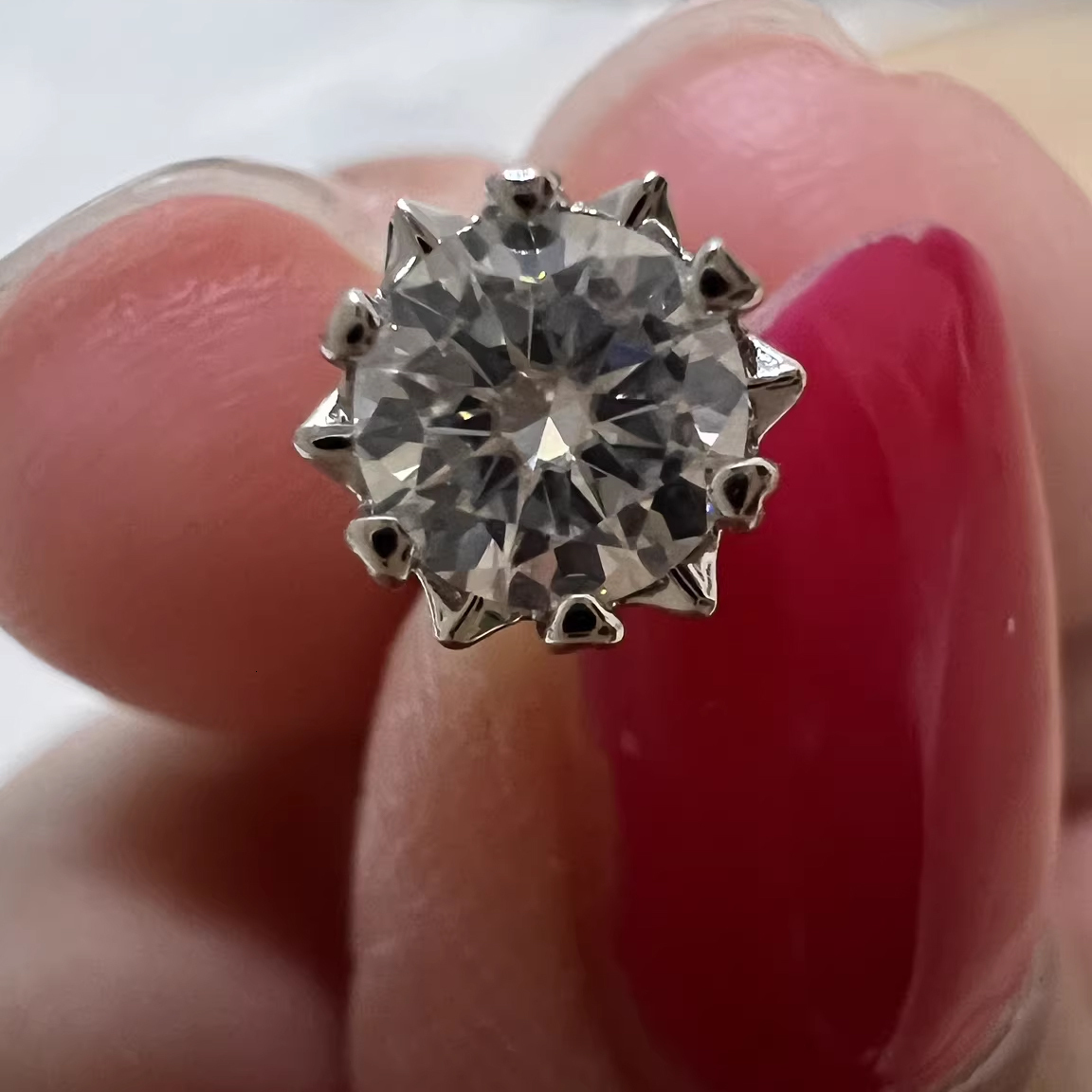 S925 Sterling Silver Snowflake Moissanite Fire Earrings Studs Gra VVS Designer 0.6 1 2 3 4 Ct Lab Grown Diamond Womens Wedding Stud Earring Luxury Jew