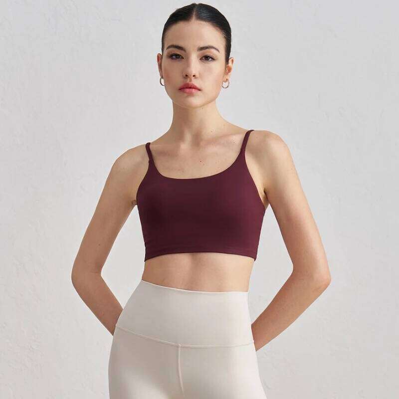 Sexy Backless Sports Bra Gym Workout Thin Slings Yoga Vest High Impact Fitness Bralette Crop Top Running Tight Underwear 25T1226