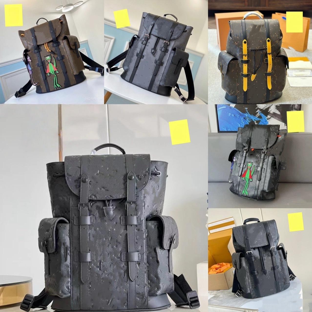 2025 Designer women fashion Men travel classic printed canvas match shoulder strap clamshell school bag luxry backpack rucksack designer