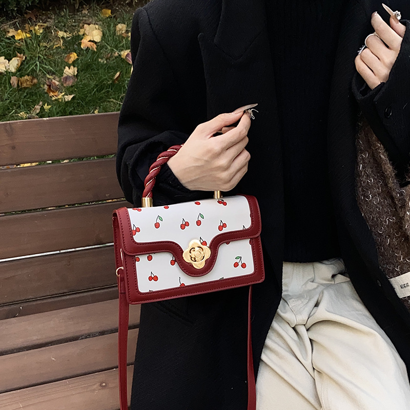 luxury brand bag 2025 New Designer Shoulder Tote Bags For Womans Ladies Flower Printing Square Handbag Girl Fashion Bag