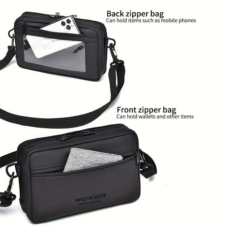 Cross Border Fashion New Single Shoulder Trendy Small Square Business Commuter Outdoor Crossbody Men S Bag High Quality Luxury Bag