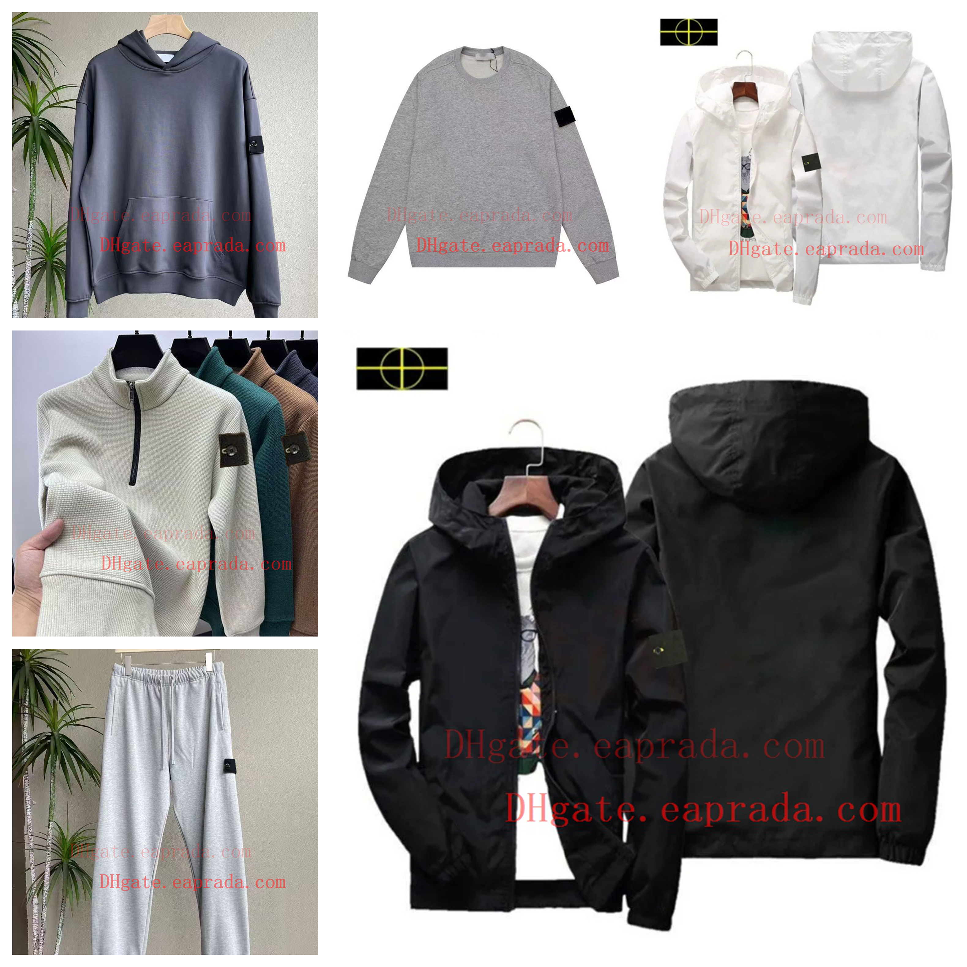 Mens Designer Jackets Mens Stones Hoodies Coats Jacket Big Should Embroidery Label Coat Spring Autumn Designer Jackets Gentmal Casual Zippers Coats with hoody