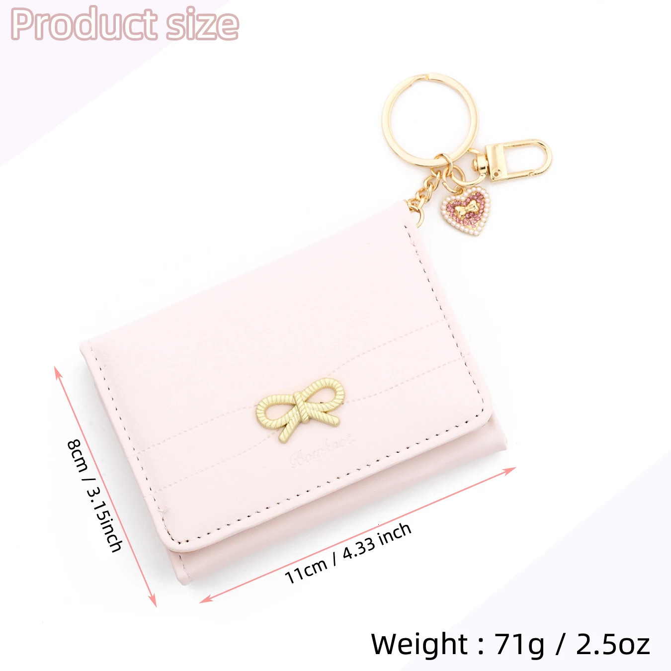 Love pendant bow card bag Leather Card Bag Wristlet Keychain Silicone Beaded Bracelet Leather Tassel Butterfly Wallet Bangle 251225