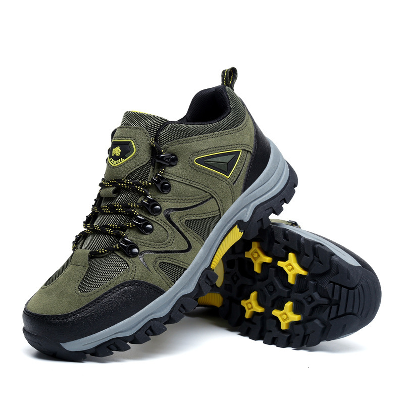 Cross-border Hot-Selling Hiking Shoes for Men, Non-Slip, Wear-Resistant, Trekking Trail Climbing Shoes, Lightweight, Cushioned, Outdoor