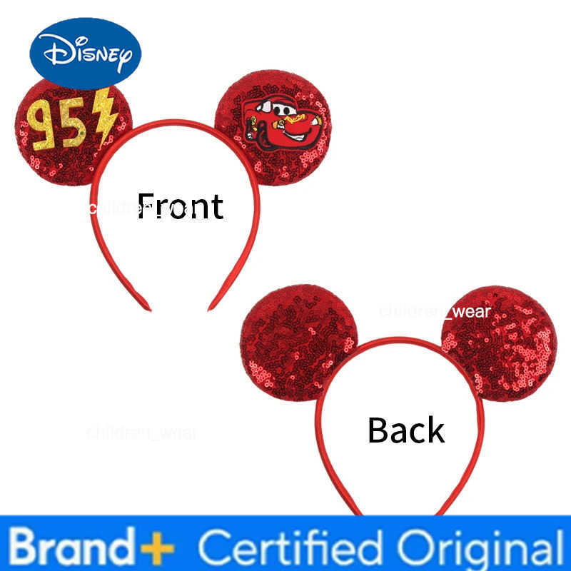 Disney Boys Mouse Ears Headbands Mickey Mouse Hairband With No Bow Party Festival Cosplay Christmas Birthdays Hair Accessories H251226
