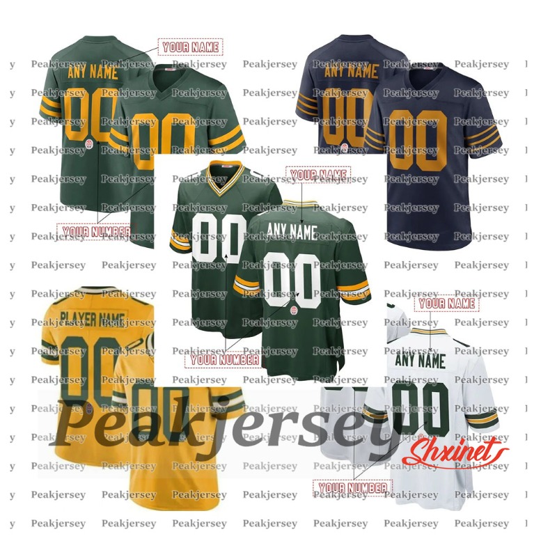 Personalize Custom 2025 NEW Football Jersey 10 Love Josh Jacobs Matthew Golden Tucker Kraft Xavier McKinney Reed Romeo Doubs(shxinet)
