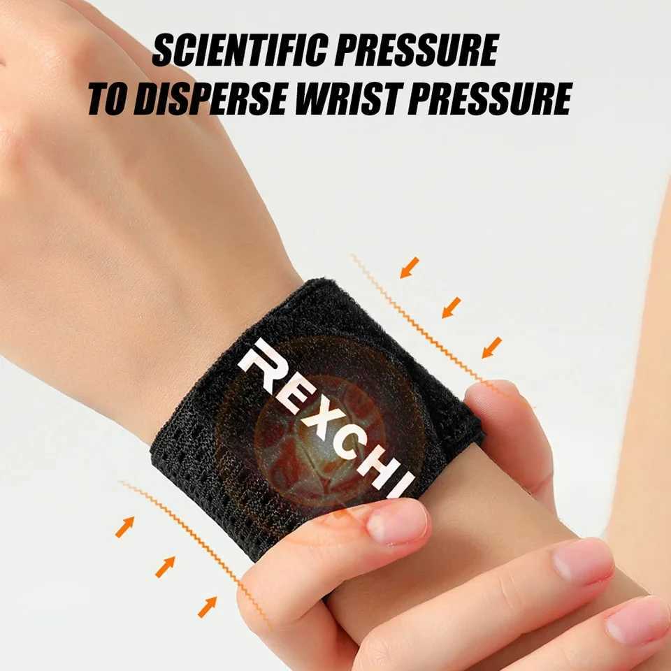 GOBYGO 1/2Pcs Thin Breathable Sports Wrist Wraps Wrap Around Compression Adjustable Elasticity Anti-sprain Wrist Strap Fitness M251226