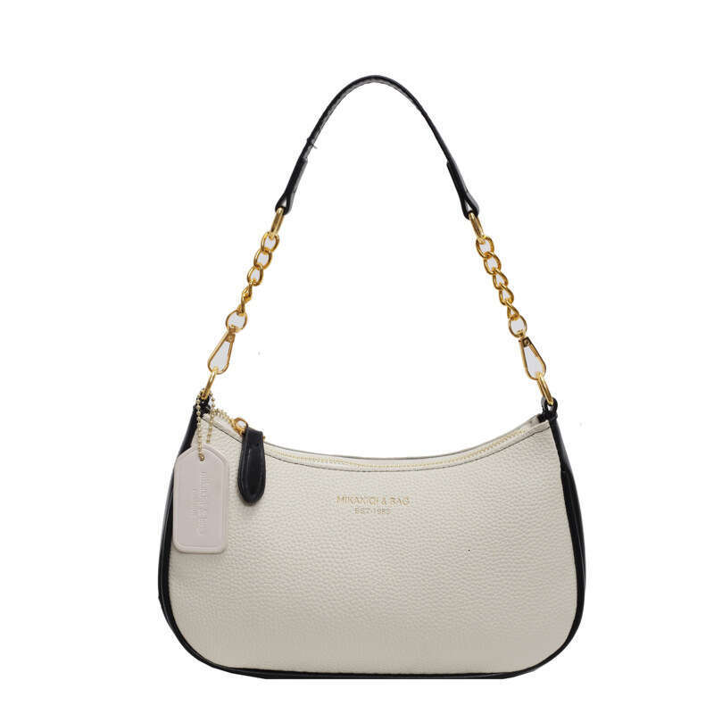 Crossbody Women Adjustable Strap Crescent Bag PU Leather Zipper Closure Casual Handbag for Work Travel