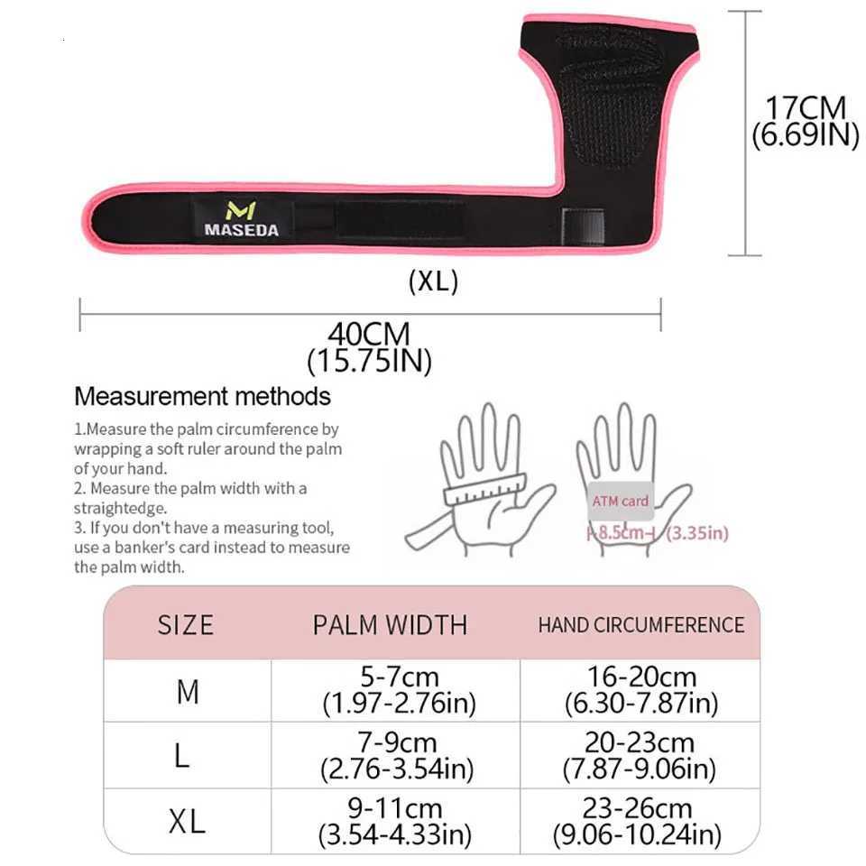 1Pair Fitness Hand Protective Gloves Pull-up Anti-slip And Wear-resistant Barbell Weightlifting Half-fingered Sports Gloves M251226