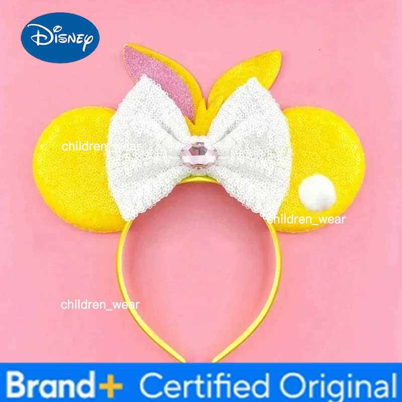 Disney Mickey Mouse Ears Headbands for Baby Girls Daisy Duck Hairbands Donald Duck Headwear Adults Women Bows Hair Accessories H251226