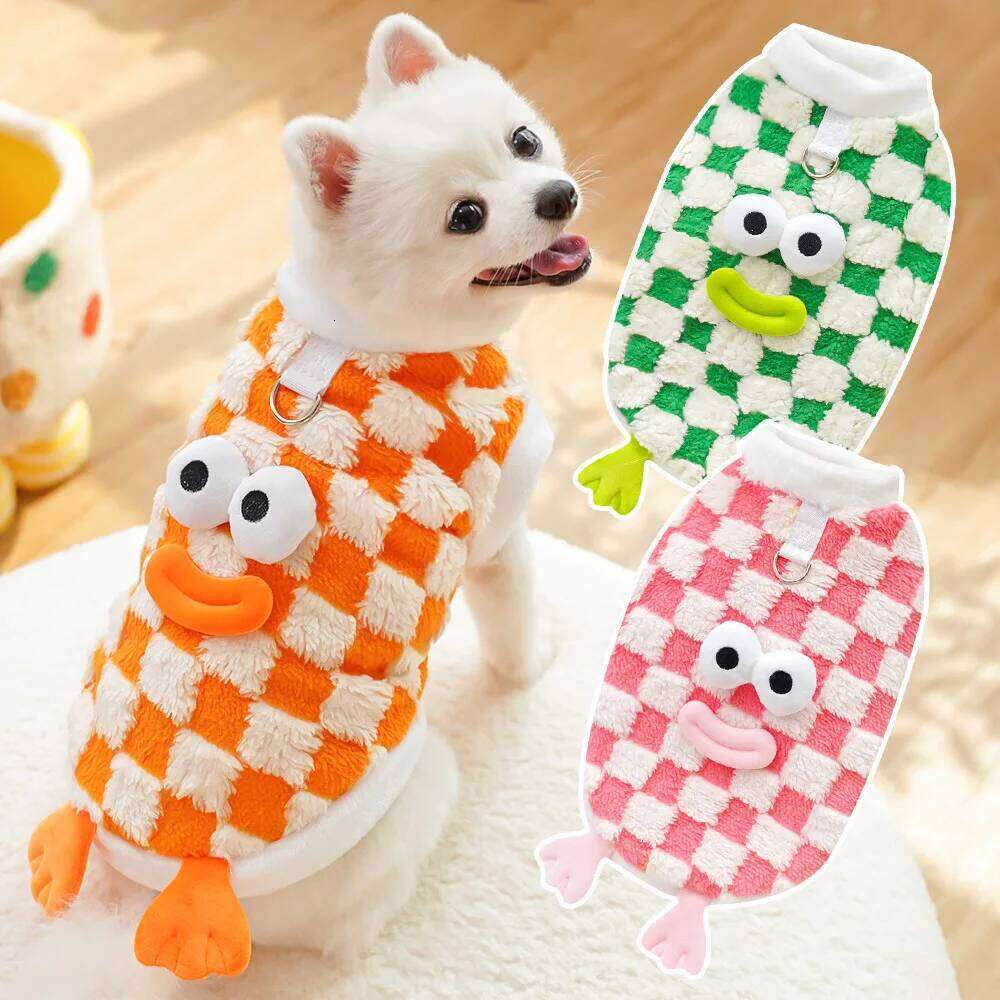 Pet Soft Sweater Ppullover, Cats & Dogs Funny Cute Cartoon Winter Autumn Warm Coat Teddy Pomeranian Outfit 25T1226
