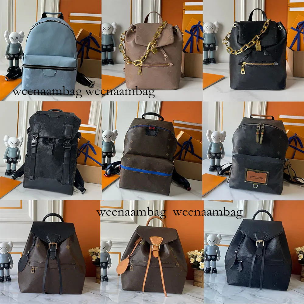 Luxury Designer Kim Jones Women MINI Backpack Black Brown Designer Women's Monogram Large Backpack Luxury Knapsacking 50Cm Bag High Quality