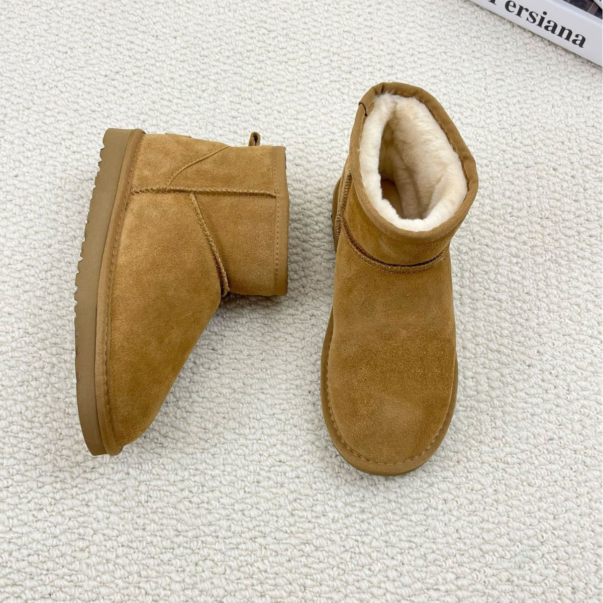 hot free shipping designer shoes Anti slip snow boots autumn and winter new style for wearing velvet toe cover semi trailer women's shoes black g