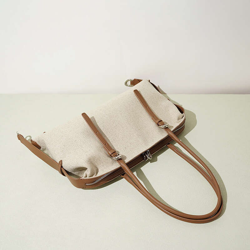 Luxury Shoulder Bags Totes Hobo Office Commuter Tote Top Layer Linen Fabric Original High End Light Fashion Women S Handbag Bag