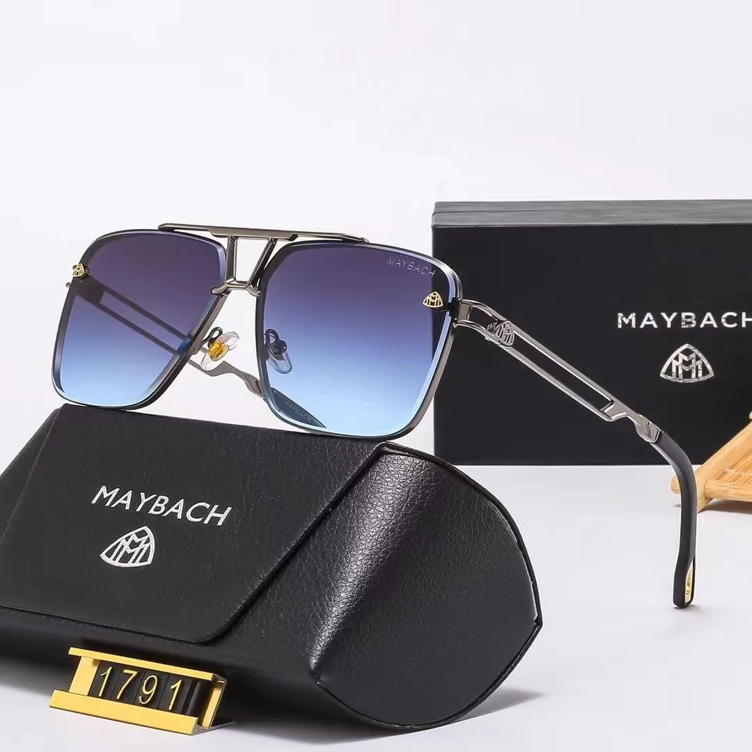 High end maybach sunglasses luxury designer men's metal style glasses for men and women AAA