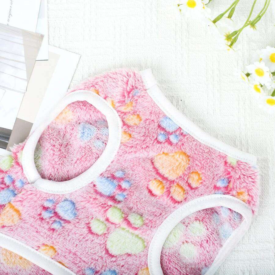 Small Dog Sweater, Flannel Christmas Vest for Chihuahua Yorkshire, Winter Warm Pullover Clothing 25T1226