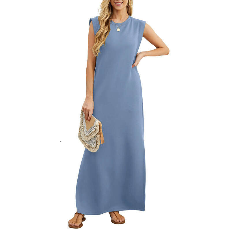Dress for Women 2026 Summer Casual Loose Maxi Dress Relaxed Home Staycation Loungewear