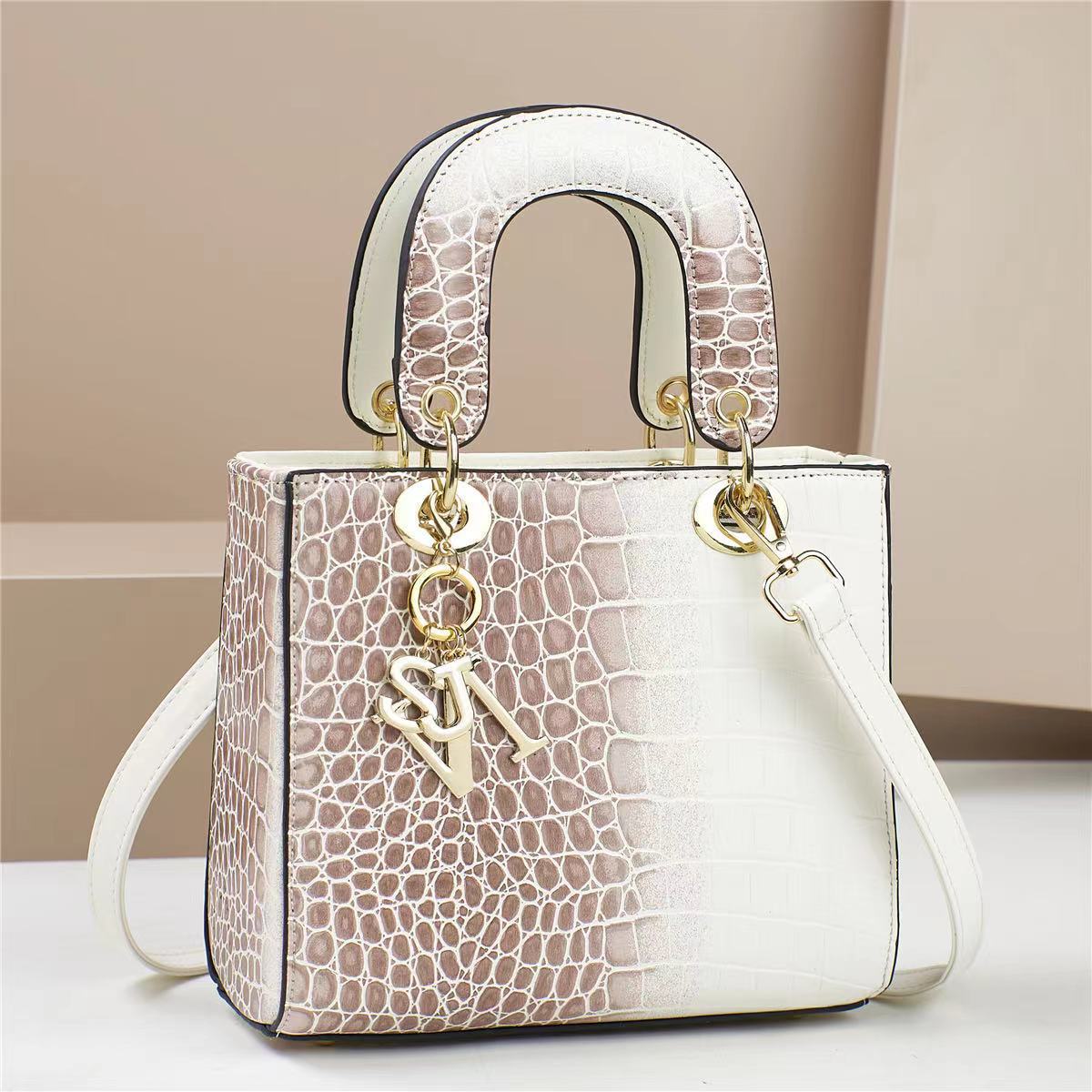 fashion bag Elegant Silk Braided Lady with Chain Strap - Versatile 2026 Designer Tote Crossbody Bag for Women