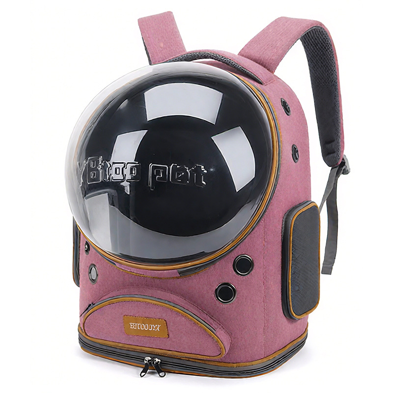 Portable Pet Carrier Backpack for Cats and Dogs with Shoulder Strap and Ventilation for Outdoor Use