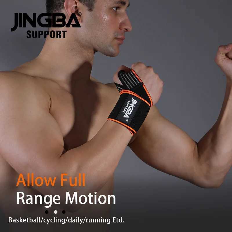 Fitness Wrist Wraps Weight Lifting Gym Wrist Straps Cross Training Padded Thumb Brace Strap Power Hand Support Bar Wristband M251226
