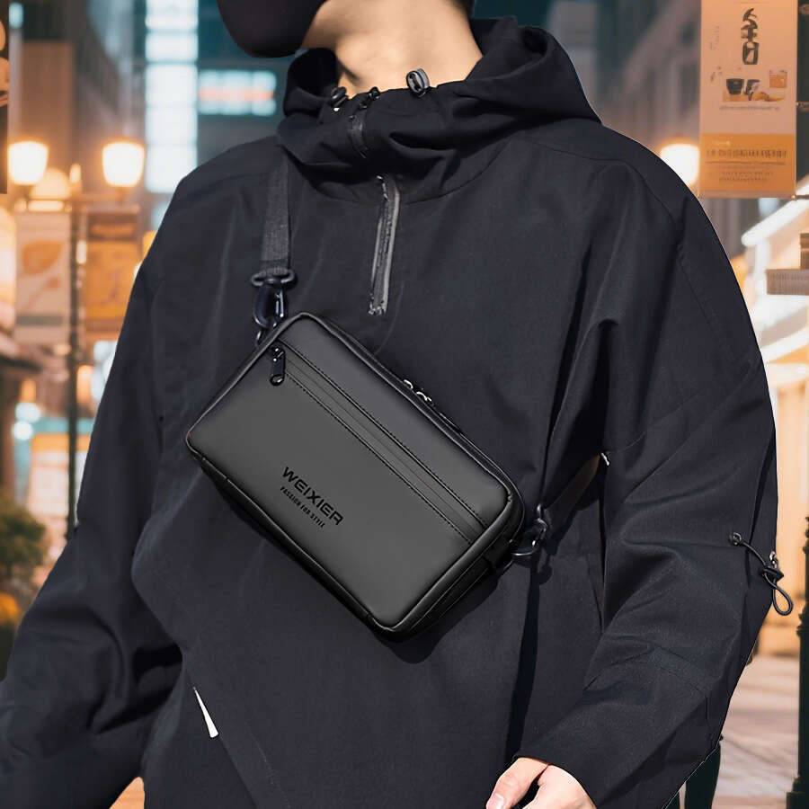 Cross Border Fashion New Single Shoulder Trendy Small Square Business Commuter Outdoor Crossbody Men S Bag High Quality Luxury Bag