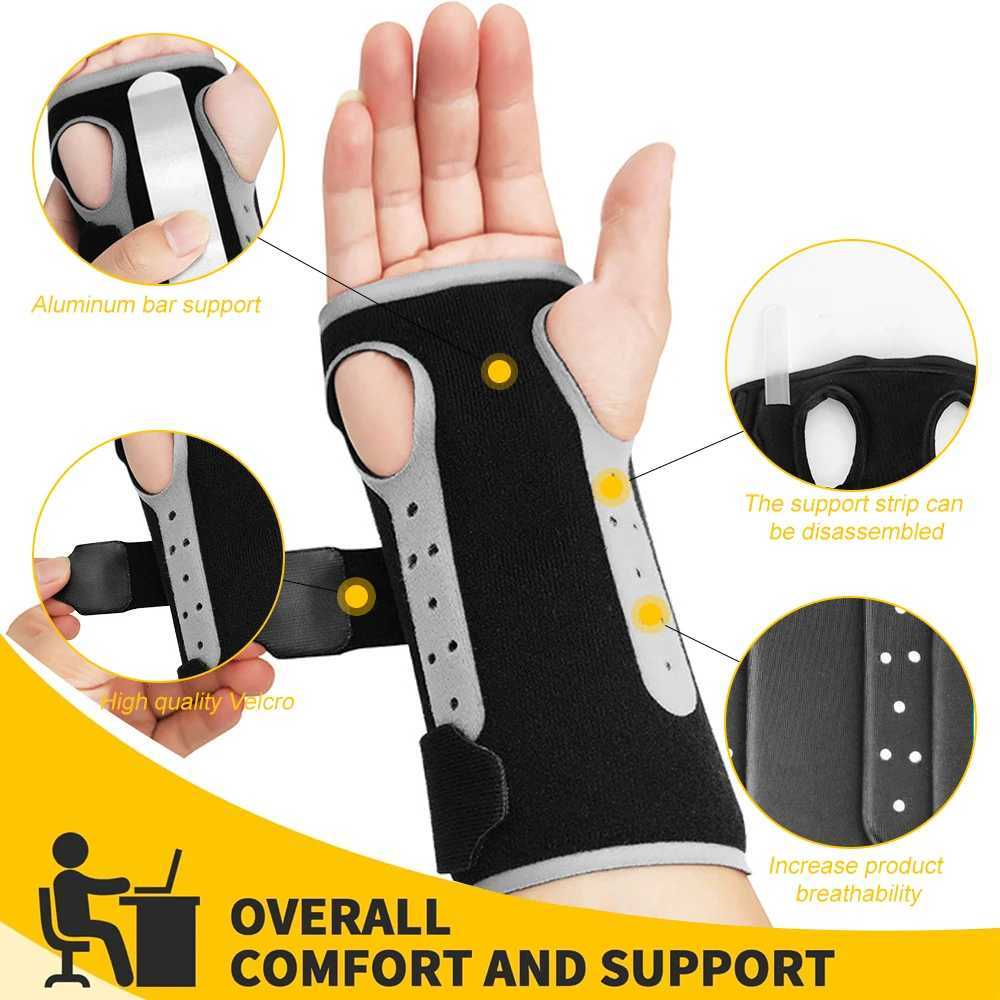 1PC Wrist Brace for Carpal Tunnel Adjustable Night Wrist Support Brace with Splints Right Hand Hand Support for Tendonitis M251226