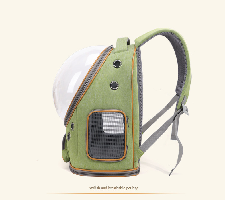 Portable Pet Carrier Backpack for Cats and Dogs with Shoulder Strap and Ventilation for Outdoor Use