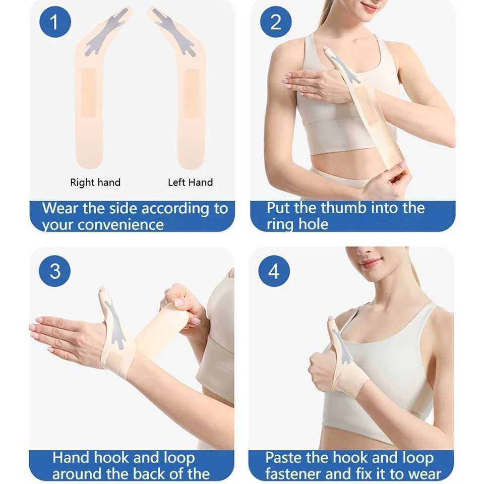 GETINFIT 1Pcs Wrist Finger Guards Slat Print Thumb Protective Gear Tendon Sheath Mom Hand Sprain Thin Light Breathable Fitness M251226