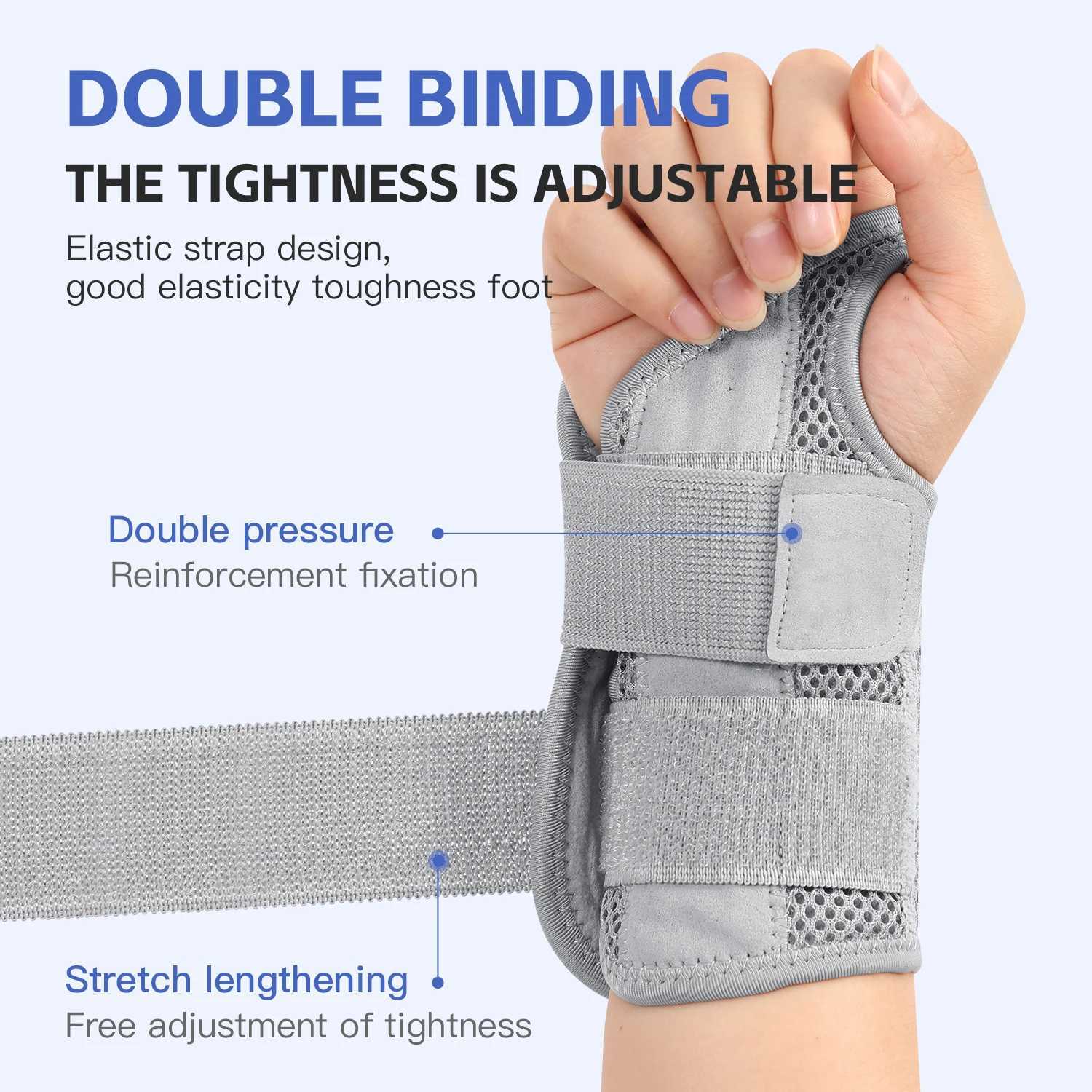 Finger Joint Pain Tendon Sheath Adjustable Dual Strap Wrist Guard with Thin Design Thumb Strain Protection Strap Wrist Guard M251226