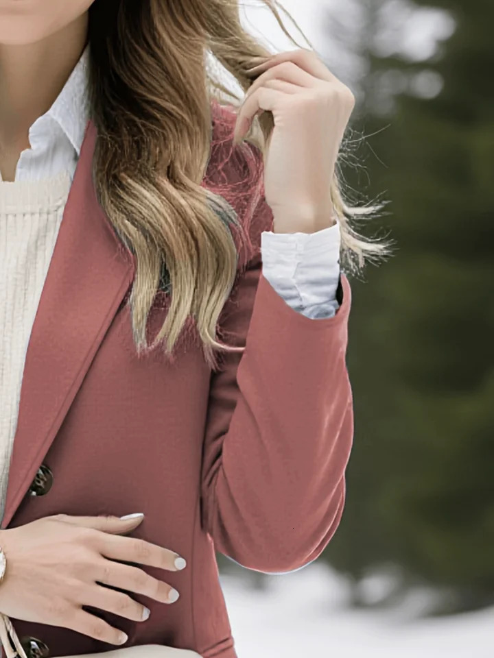 Winter Women Trench Tweed Thickened Warm WoolBlends Coat Elegant Multi-Color Jacket Cardigan Single-Breasted Female Tops 251222