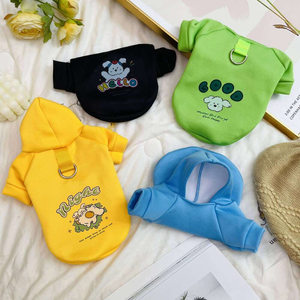 Super Cute Cat Dog Pet Waffle Spring Sweater Style Cartoon Print Autumn and Winter 25T1226