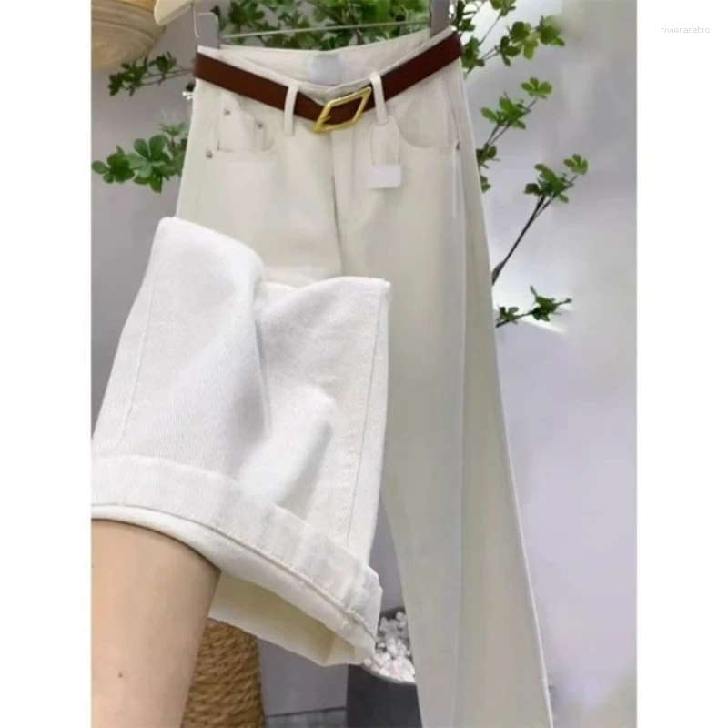 Women's Jeans 2025 Autumn Y2K Girls Ins High Waist Vintage Korean Female Stretchy Versatile Denim Pants Women Solid Color Street Trouser Z260313