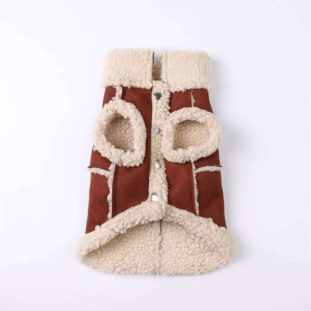 Jackets Warm Plush Dog Vest Soft Fleece Lining Sweater Small dog Cat Cute Puppy for Autumn Winter Cold Weathe 25T1226
