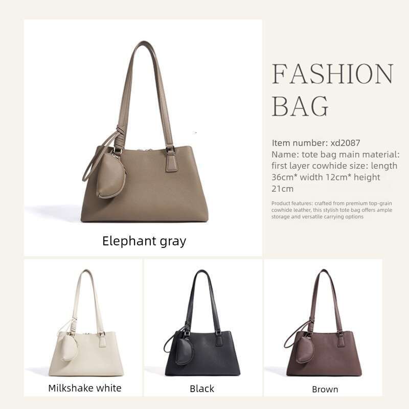 Luxury Genuine Leather Original Handheld Underarm Top Layer Cowhide Light Versatile Large Capacity Single Bag For Women