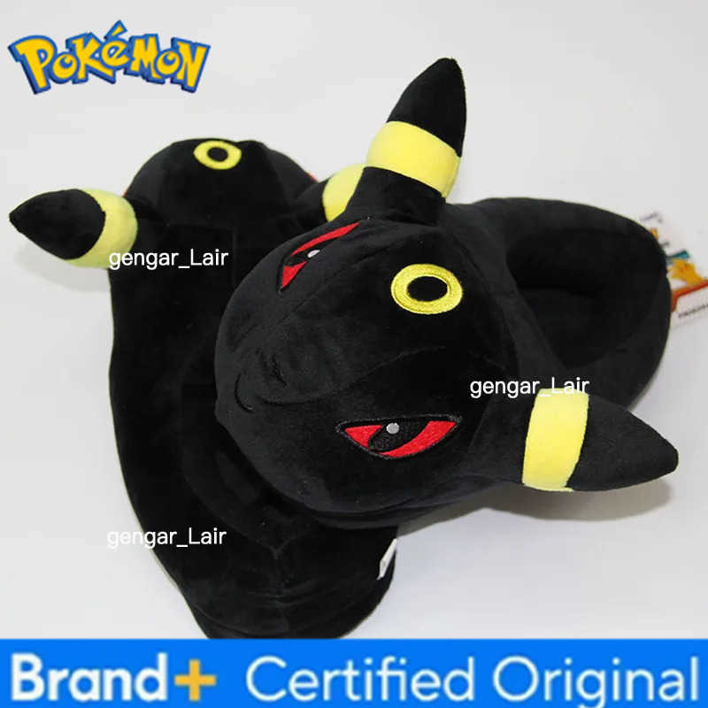 Pokemon New Winter Anime Pikachu Eevee Umbreon Simpson Kawaii Plush Soft Toys Adult Children Warm Slippers Home Indoor Shoes W251226