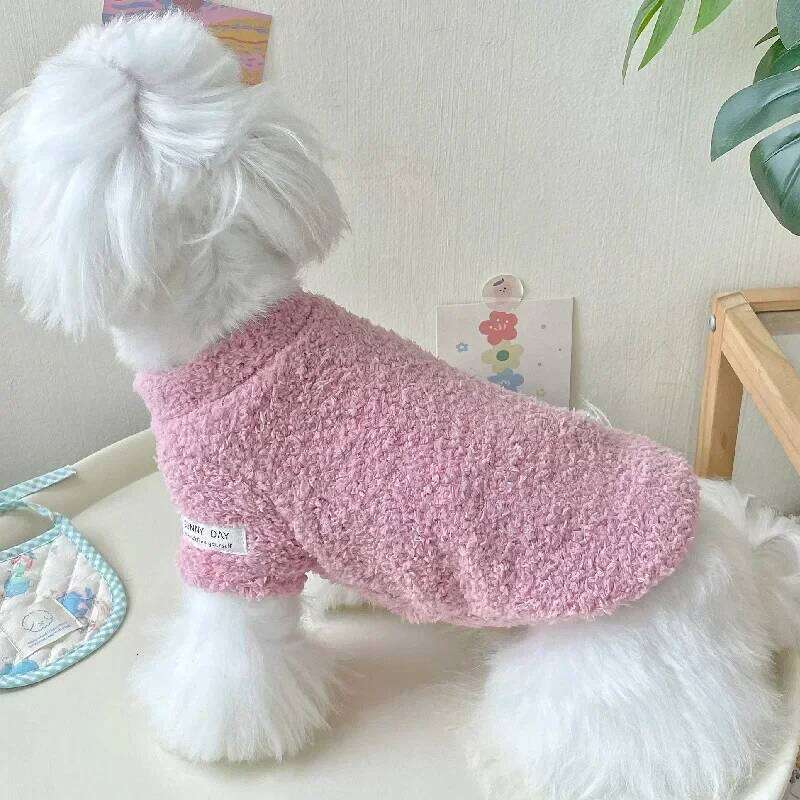 Winter Warm Solid Color Pet Sweater for Small Medium Dogs Dachshund Puppy Clothes Dog Supplies 25T1226