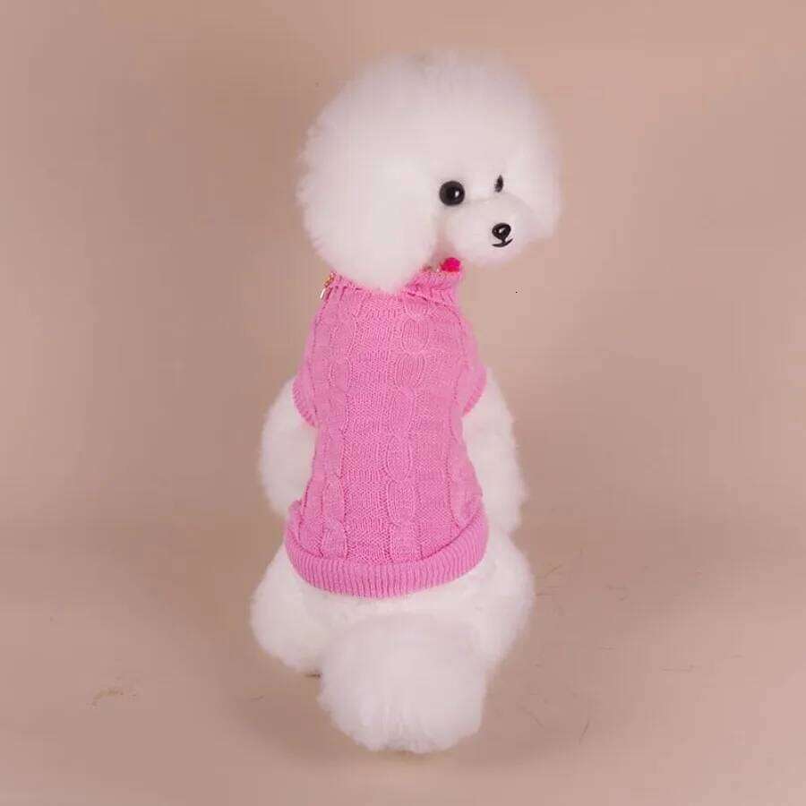 Pullover Puppy Sweaters for Small Dogs Girl Dog Outfits Clothes Warm Soft Knitwear Kitten Cat Sweater Dachshu 25T1226