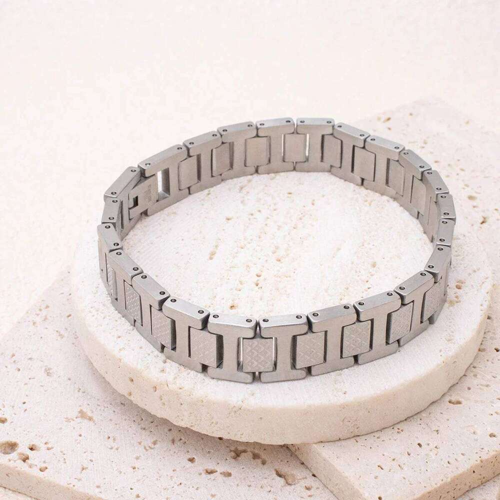12mm Width Watch Strap Stainless Steel Bracelet Women/Men Fashion Minimalist Punk Style Bangle Party Holiday Jewelry Gifts 25T1226
